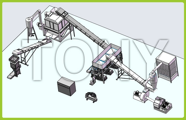 5-6tph Pine Chips Wood Pellet Production Line Wood Log Pellet Line Efb Pellet Line Sawdust Pellet Plant Rice Husk Pellet Line Biomass Pellet Line Pellet Plant