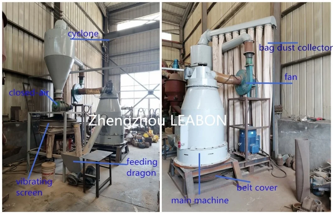 Hot Selling 500kg/H Wood Powder Machine Wood Flour Grinding Crusher Machine Wood Powder Pulverizer