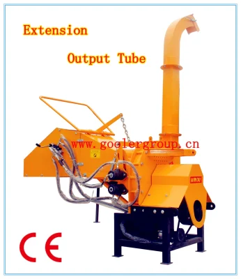 Déchiqueteuse à bois entraînée par prise de force Th-8, 8'' de diamètre, deux rouleaux d'alimentation hydrauliques, attelage 3 points, approbation CE